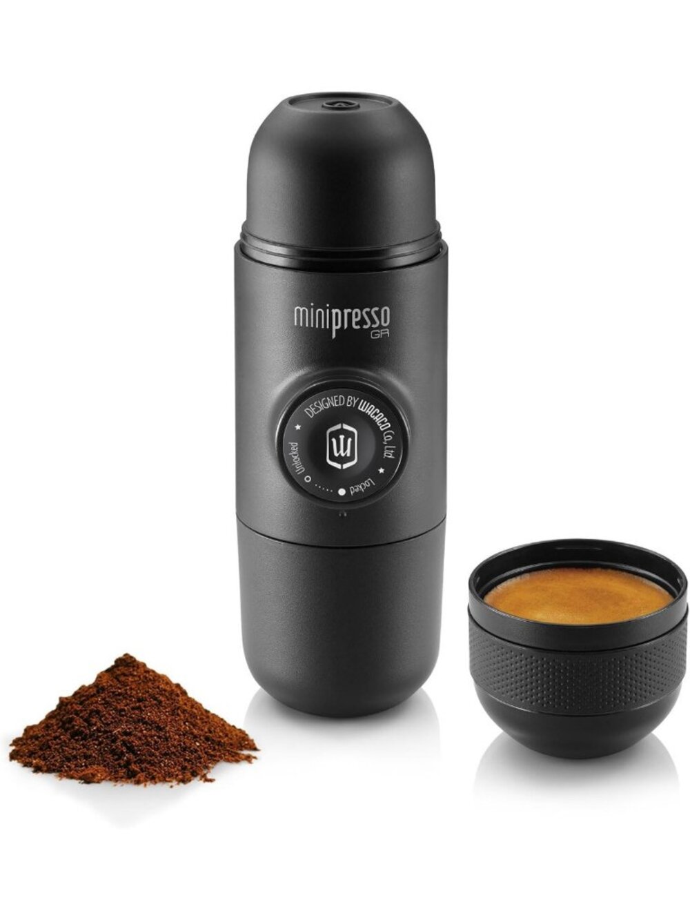 Portable Espresso Maker for Ground Coffee - Travel-Friendly Hand Coffee Machine
